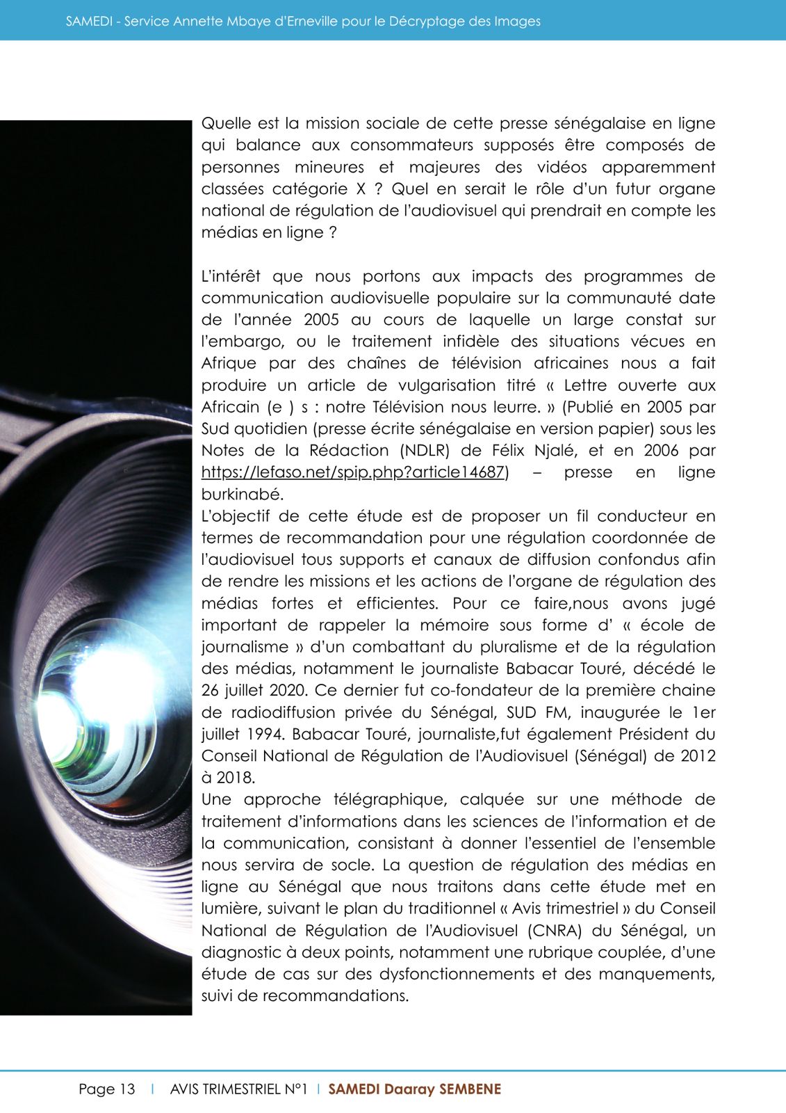 Magazine SAMEDI page 13