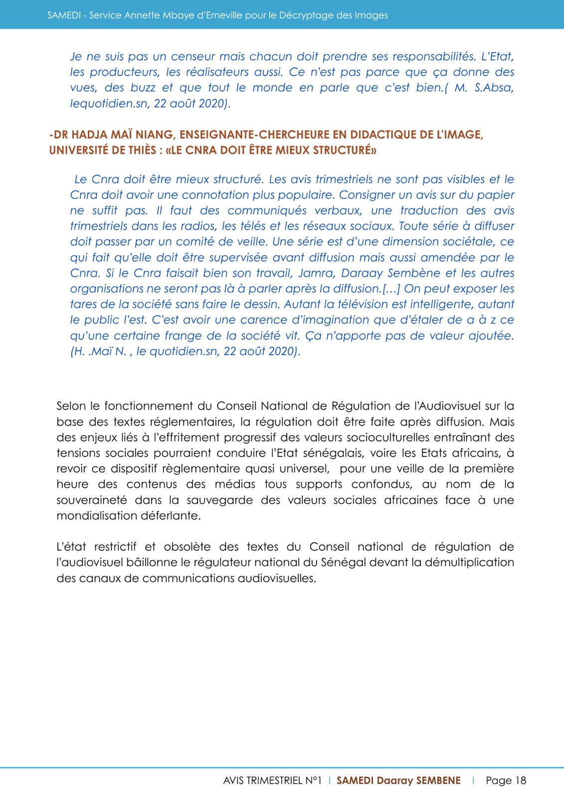 Magazine SAMEDI page 18